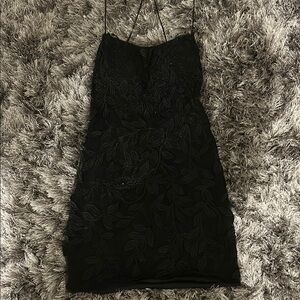 Elegant Black Lace Dress (HOCO)